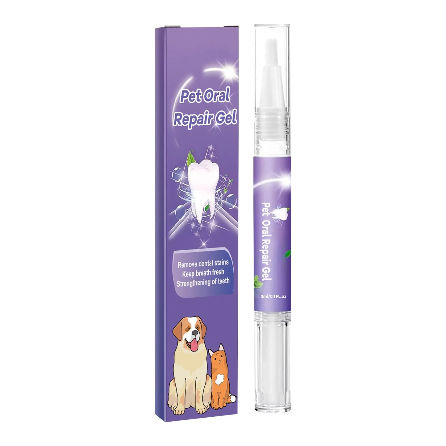 Petoz World BrightBite Gel — Pet Oral Repair & Tartar Removal Gel