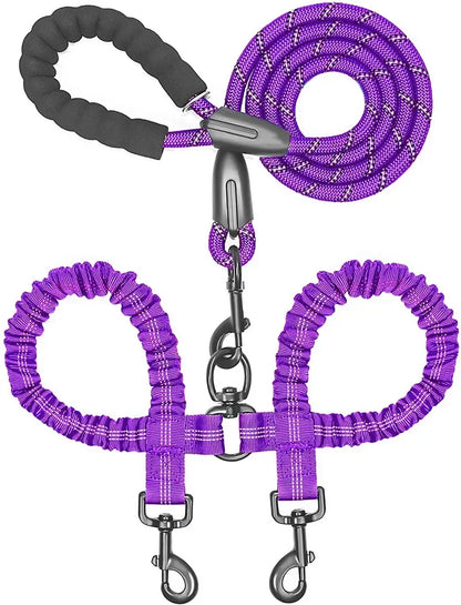 Petoz World BungeeLead — Heavy Duty Dog Leash with Shock-Absorbing Bungee