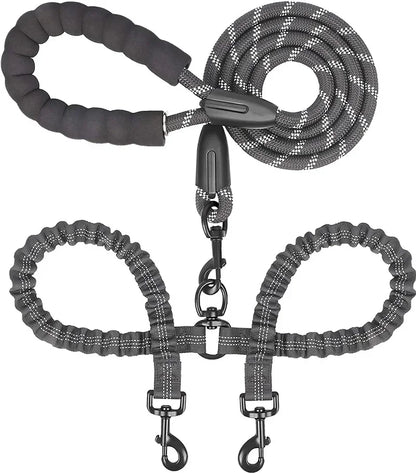 Petoz World BungeeLead — Heavy Duty Dog Leash with Shock-Absorbing Bungee