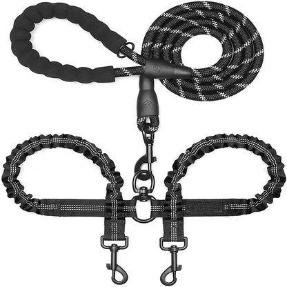 Petoz World BungeeLead — Heavy Duty Dog Leash with Shock-Absorbing Bungee
