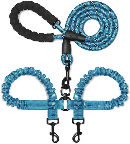 Petoz World BungeeLead — Heavy Duty Dog Leash with Shock-Absorbing Bungee