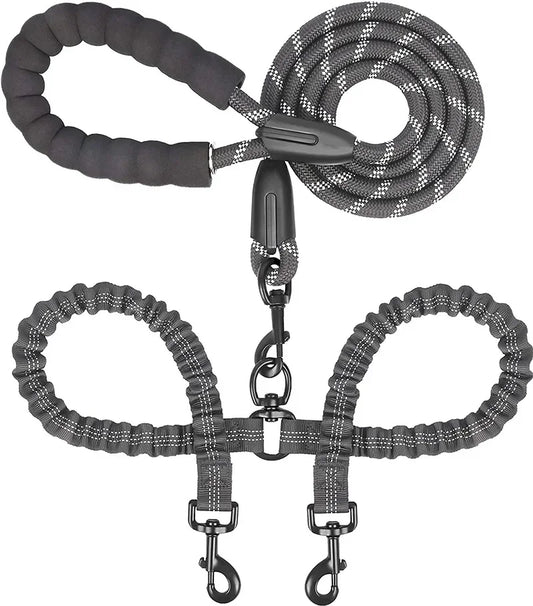 Petoz World BungeeLead — Heavy Duty Dog Leash with Shock-Absorbing Bungee