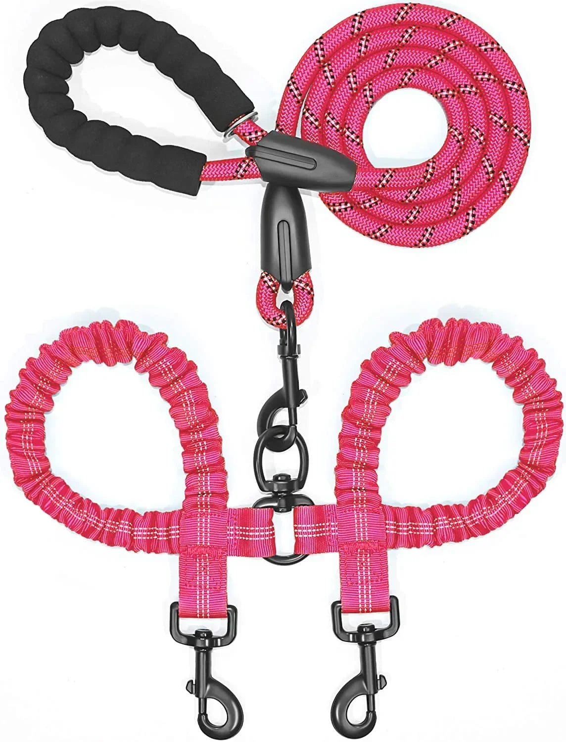 Petoz World BungeeLead — Heavy Duty Dog Leash with Shock-Absorbing Bungee