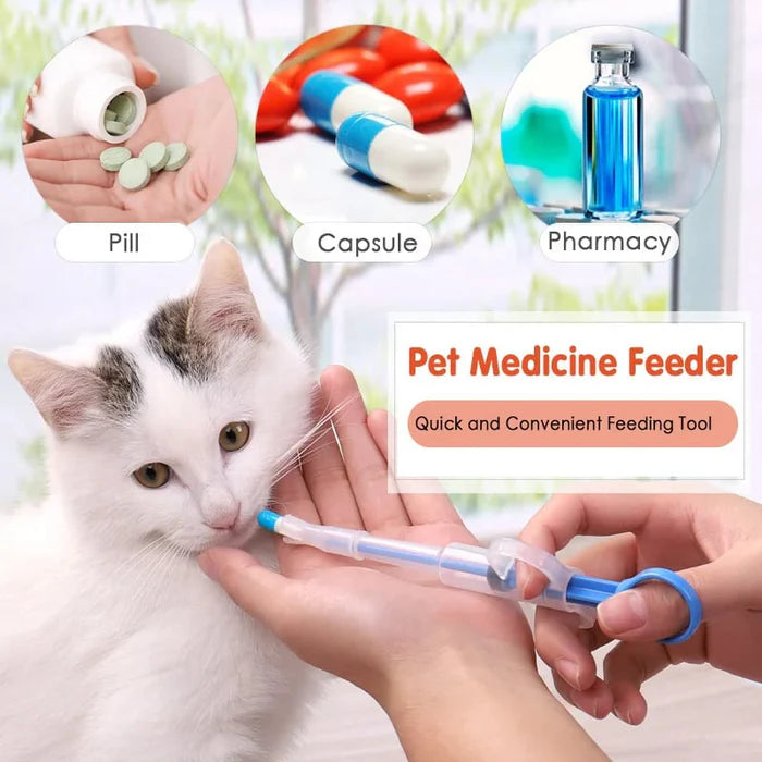 Petoz World PillEase Syringe — Stress-Free Pet Pill & Liquid Dispenser