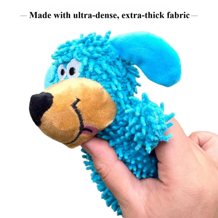 Petoz World SqueakPal Plush — Squeaky Dog Toy with Dental-Cleaning Nubs